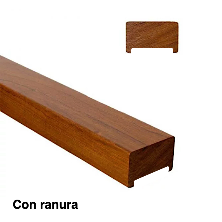 PASAMANOS DE ROBLE RECTANGULAR DE LAMINA FINGER JOINT