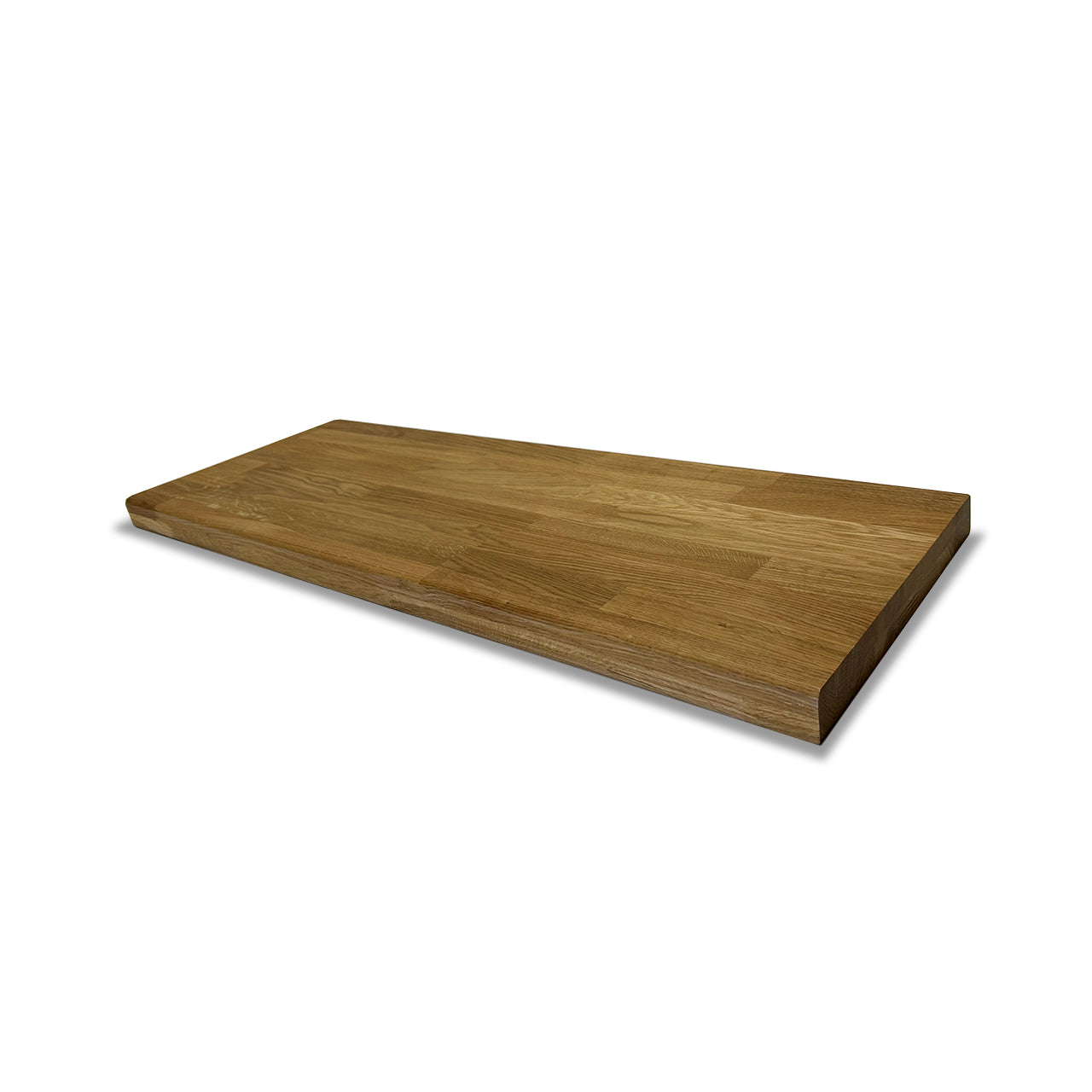 PELDAÑO DE ROBLE LAMINA FINGER JOINT (sin nudos) *BARNIZ INTENSO*