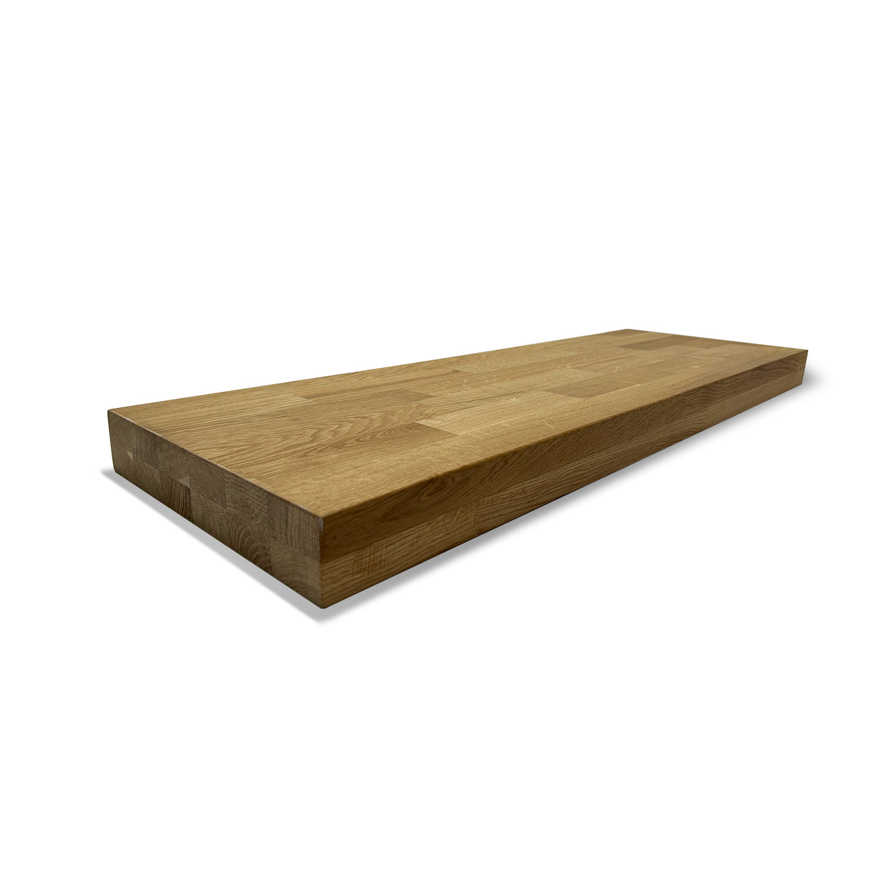 PELDAÑO DE ROBLE LAMINA FINGER JOINT (sin nudos) *BARNIZ INTENSO*