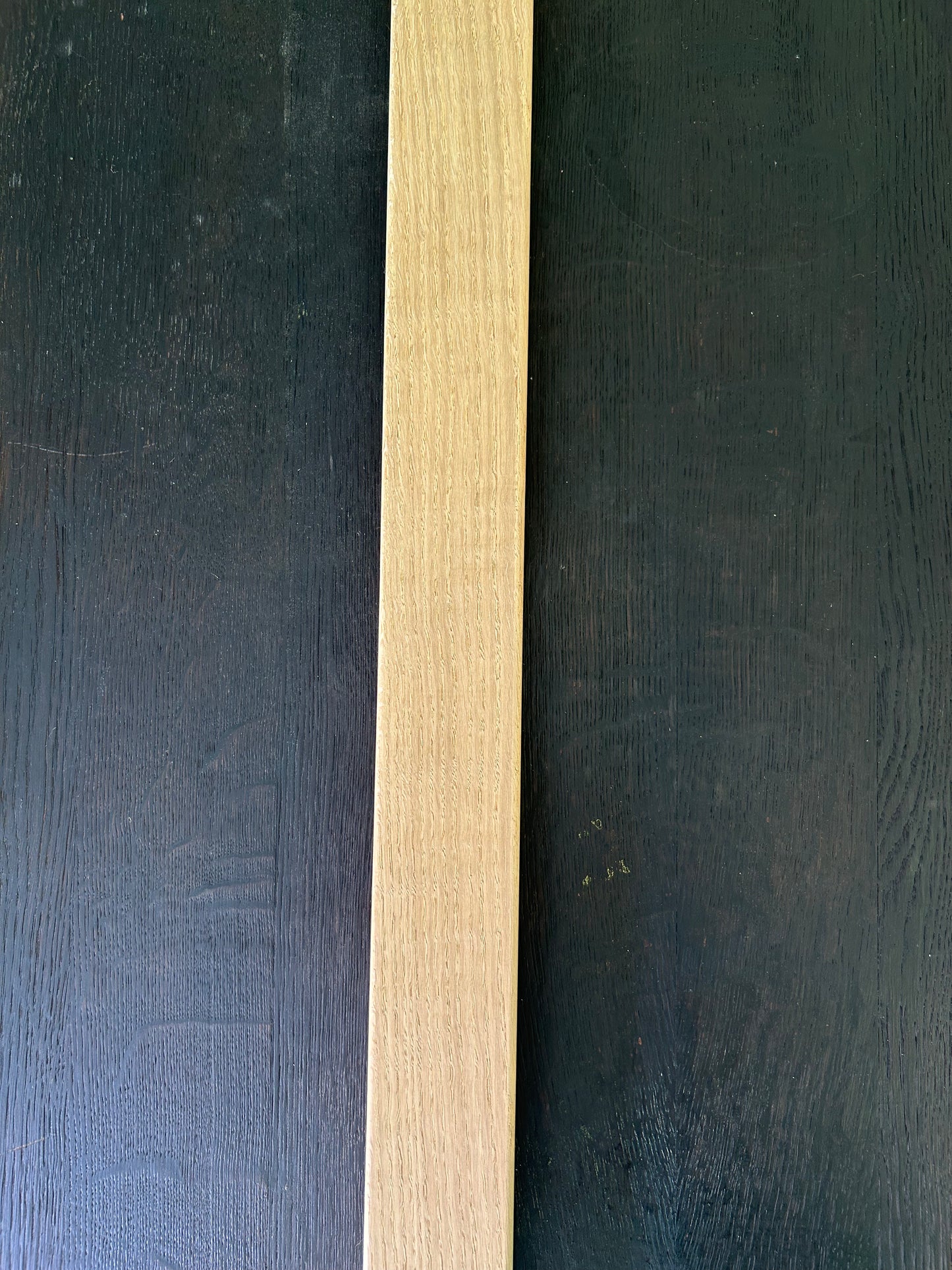 PASAMANOS DE ROBLE RECTANGULAR DE LAMINA ENTERA CON RANURA