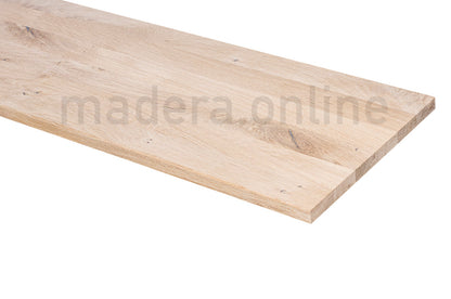 Peldaño de roble - Lamina Entera - Con Nudos - Grosor 20 mm - ooaak