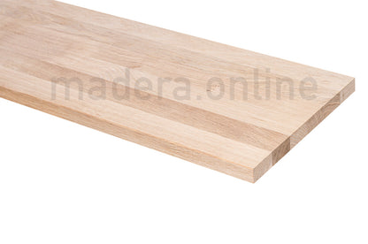 Peldaño de roble - Lamina Entera - Sin Nudos - Grosor 32 mm - Escalon Express