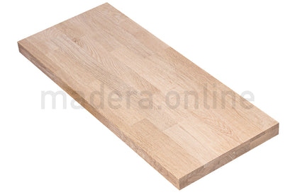 Peldaño de roble - Finger Joint - Sin Nudos - Grosor 42 mm - Escalon Express