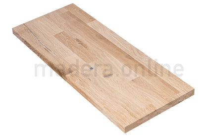 Peldaño de roble - Finger Joint - Con Nudos - Grosor 27 mm - ooaak