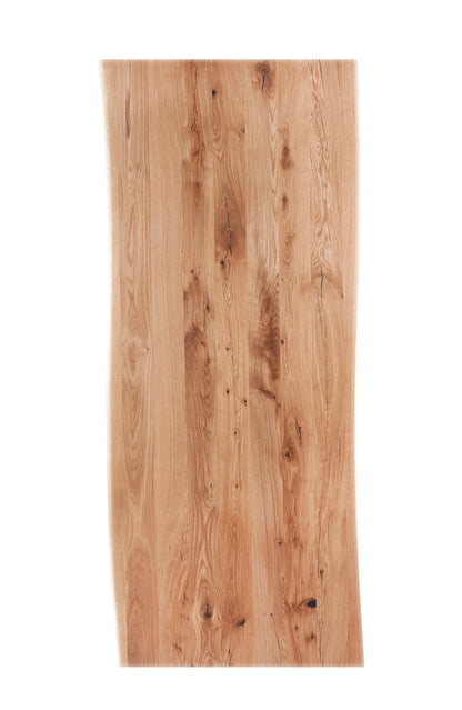 TABLERO DE MESA DE ROBLE CON CANTOS VIVOS (con nudos)